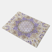 Vloer van levensechte kunstpastels, paardenpels en deurmat (Schuin)