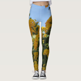 Vloer van vlakke, heldere landschapsbloem leggings