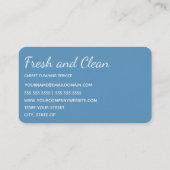 Vloer voor het reinigen tapijt visitekaartje (Achterkant)