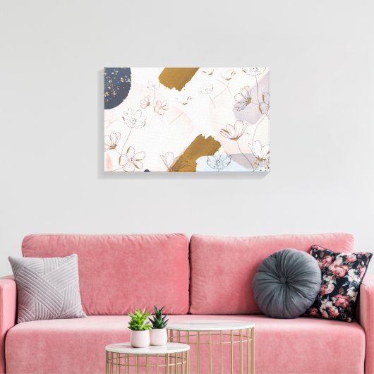 Vloerafdeling Corolla I Canvas Afdruk (Insitu (Woonkamer))