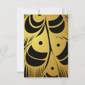 Vloerbalk | Goud en roze Vrijgezellenfeest Bedankkaart (Achterkant)