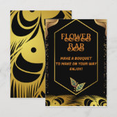 Vloerbalk | Goud en roze Vrijgezellenfeest Bedankkaart (Voorkant / Achterkant)