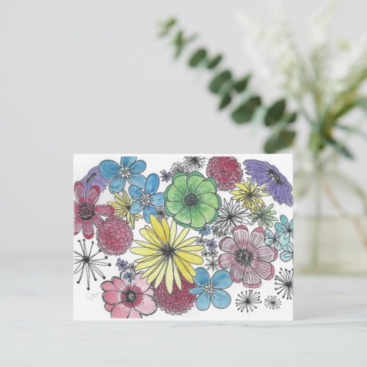 Vloerbarst Briefkaart (Staand voorkant)