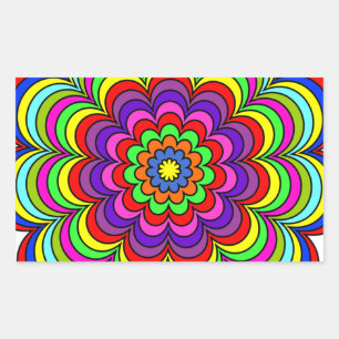 Vloerbarst Rechthoekige Sticker