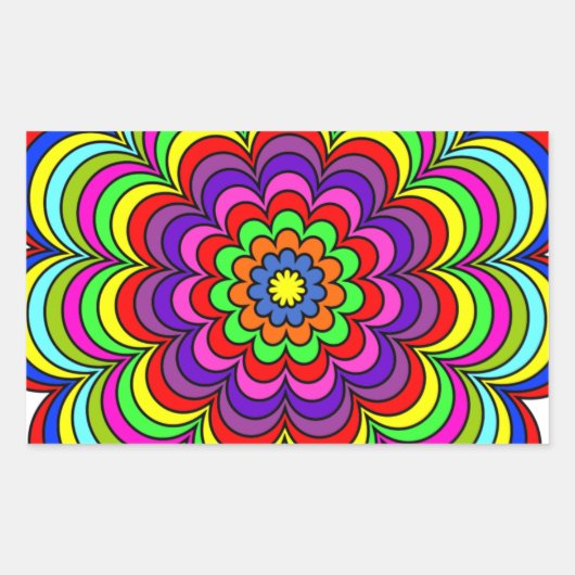 Vloerbarst Rechthoekige Sticker (Voorkant)