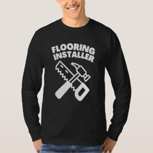 Vloerbedekking bouwvloer t-shirt