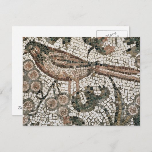 Vloerbedekking met een vogel, 4e eeuw AD (m Briefkaart (Voorkant / Achterkant)