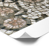 Vloerbedekking met een vogel, 4e eeuw AD (m Poster (Hoek)