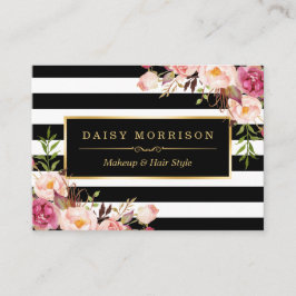  vloerbedekking rond zwarte witte strepen visitekaartje