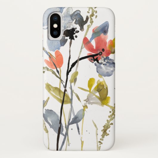 Vloerbedekking - Waterverf bloemen en gedichten Case-Mate iPhone Case (Achterkant)