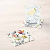 Vloerbedekking - Waterverf bloemen en gedichten Kartonnen Onderzetters (Insitu)