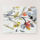 Vloerbedekking - Waterverf bloemen en gedichten Legpuzzel (Horizontaal)