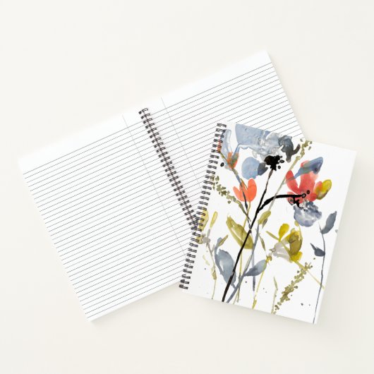 Vloerbedekking - Waterverf bloemen en gedichten Notitieboek (Binnen)