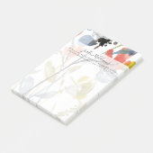 Vloerbedekking - Waterverf bloemen en gedichten Post-it® Notes (Schuin)