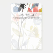 Vloerbedekking - Waterverf bloemen en gedichten Post-it® Notes (Voorkant)
