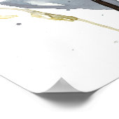 Vloerbedekking - Waterverf bloemen en gedichten Poster (Hoek)