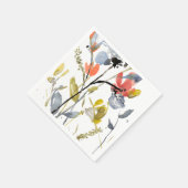 Vloerbedekking - Waterverf bloemen en gedichten Servet (Hoek)