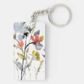 Vloerbedekking - Waterverf bloemen en gedichten Sleutelhanger (achterkant)