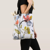 Vloerbedekking - Waterverf bloemen en gedichten Tote Bag (Dichtbij)