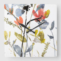 Vloerbedekking - Waterverf bloemen en gedichten