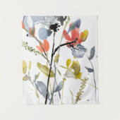 Vloerbedekking - Waterverf bloemen en gedichten Wandkleed (Voorkant)