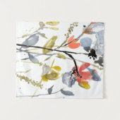 Vloerbedekking - Waterverf bloemen en gedichten Wandkleed (Voorkant (horizontaal))