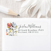 Vloerbedekking - Waterverf Pastel Flowers Etiket (Insitu)