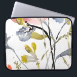 Vloerbedekking - Waterverf Pastel Flowers Laptop Sleeve<br><div class="desc">Bloem overlay I van Jennifer Goldberger. Kenmerken bloemen en stengels in een waterverf-achtige stijl,  hoofdzakelijk met een lichte kleurenregeling.</div>