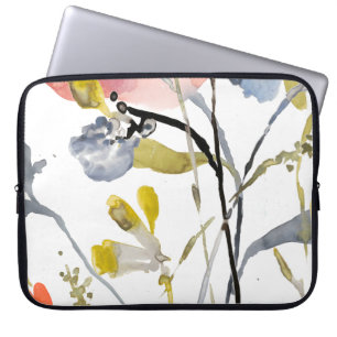 Vloerbedekking - Waterverf Pastel Flowers Laptop Sleeve