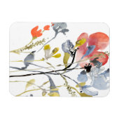 Vloerbedekking - Waterverf Pastel Flowers Magneet (Horizontaal)