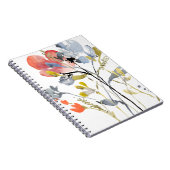 Vloerbedekking - Waterverf Pastel Flowers Notitieboek (Rechterzijde)