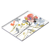 Vloerbedekking - Waterverf Pastel Flowers Notitieboek (Linkerzijde)