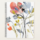 Vloerbedekking - Waterverf Pastel Flowers Planner (Voorkant)