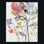 Vloerbedekking - Waterverf Pastel Flowers Puzzel<br><div class="desc">Bloem overlay I van Jennifer Goldberger. Kenmerken bloemen en stengels in een waterverf-achtige stijl,  hoofdzakelijk met een lichte kleurenregeling.</div>