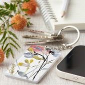 Vloerbedekking - Waterverf Pastel Flowers Sleutelhanger (Voorkant Rechts)