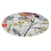 Vloerbedekking - Waterverf Pastel Flowers Snijplank (Hoek)