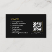 Vloerbedienings QR-code Visitekaartje (Achterkant)