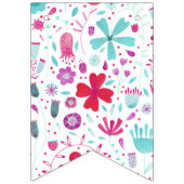 VloerbeemdWaterverf Blauwgroen Vlaggetjes (Derde vlag)