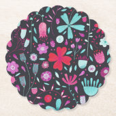 VloerbeemdWaterverf donker Kartonnen Onderzetters (Voorkant)