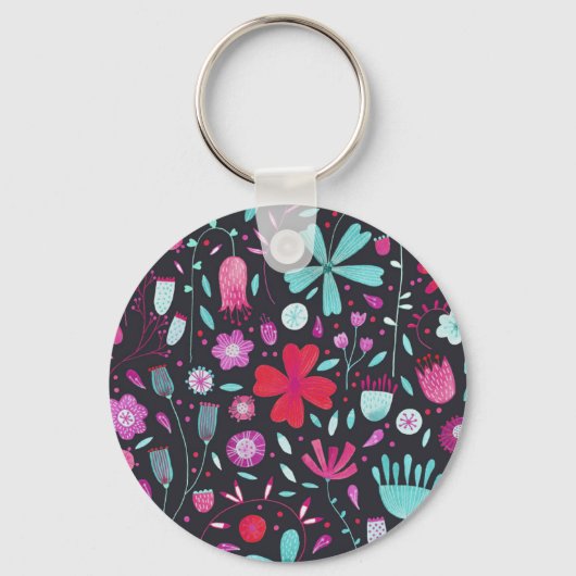 VloerbeemdWaterverf donker Sleutelhanger (Voorkant)