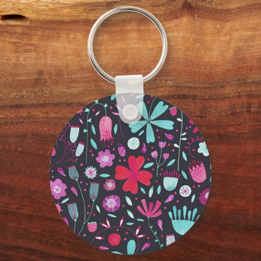 VloerbeemdWaterverf donker Sleutelhanger (Voorkant)