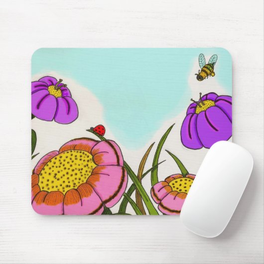 Vloerbeemdweit Mousepad Muismat (Met muis)