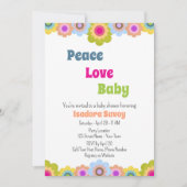 Vloerbekrachtiging Baby shower 60 s Kaart (Voorkant)