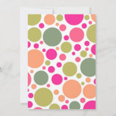 Vloerbekrachtiging Baby shower 60 s Kaart (Achterkant)