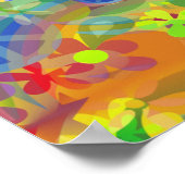 Vloerbekrachtiging, regenboog en achtergrond poster (Hoek)