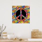 Vloerbekrachtiging, regenboog en achtergrond poster (Keuken)