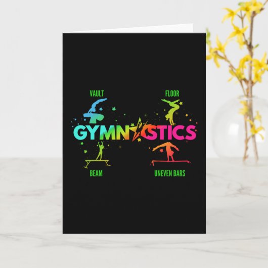 Vloerbeugel voor dames met turnscans kaart (Gele Bloem)