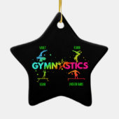 Vloerbeugel voor dames met turnscans keramisch ornament (Achterkant)