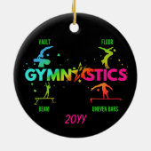 Vloerbeugel voor dames met turnscans keramisch ornament (Achterkant)