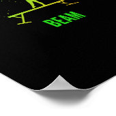 Vloerbeugel voor dames met turnscans poster (Hoek)